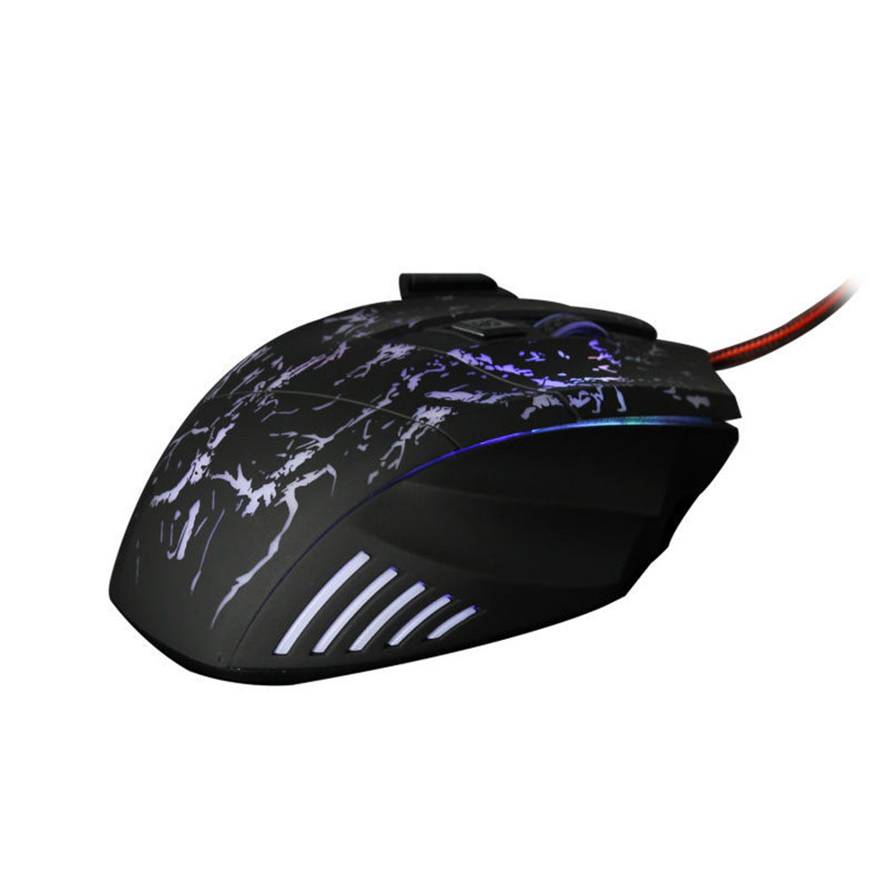 Wired Gaming Mouse – 1200 DPI, 7 Buttons, Ergonomic Grip & RGB Lighting