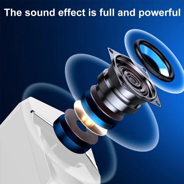 Wireless Bluetooth Speaker – Heavy Bass, Hi-Fi Stereo & LED Lights