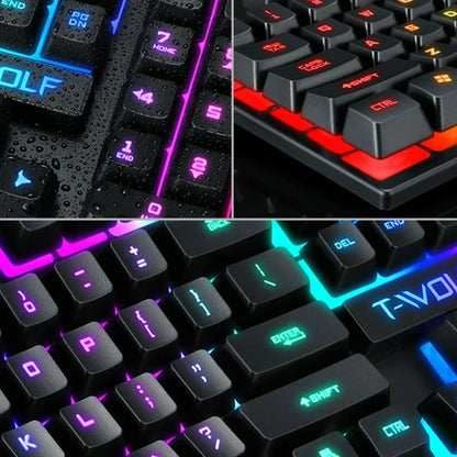 Gaming USB Luminous Wired Keyboard – RGB Backlit Floating Keys