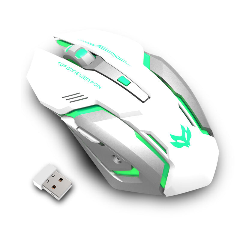 Wireless Charging Silent RGB Gaming Mouse – 2.4GHz, 1600DPI, Ergonomic Design