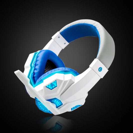 RGB Wired Gaming Headset – Noise-Cancelling Mic, Heavy Bass, USB + 3.5mm for PC, PS4 & Switch
