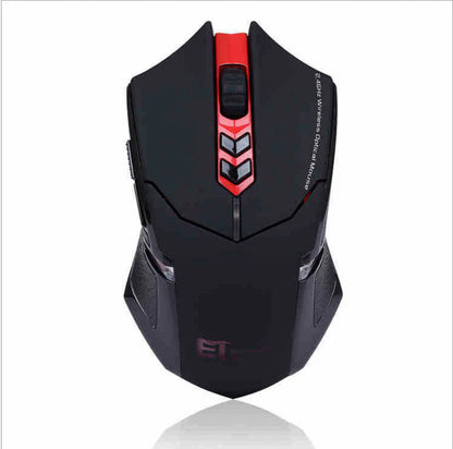 Power-Saving Wireless Mouse – Silent Click & RGB Luminous Design
