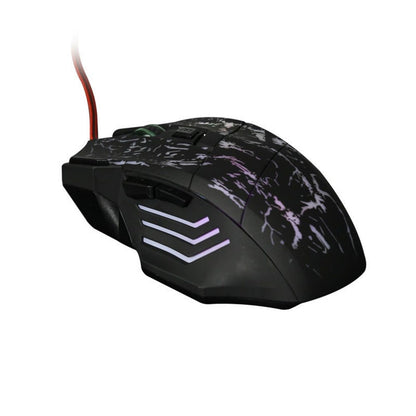 Wired Gaming Mouse – 1200 DPI, 7 Buttons, Ergonomic Grip & RGB Lighting