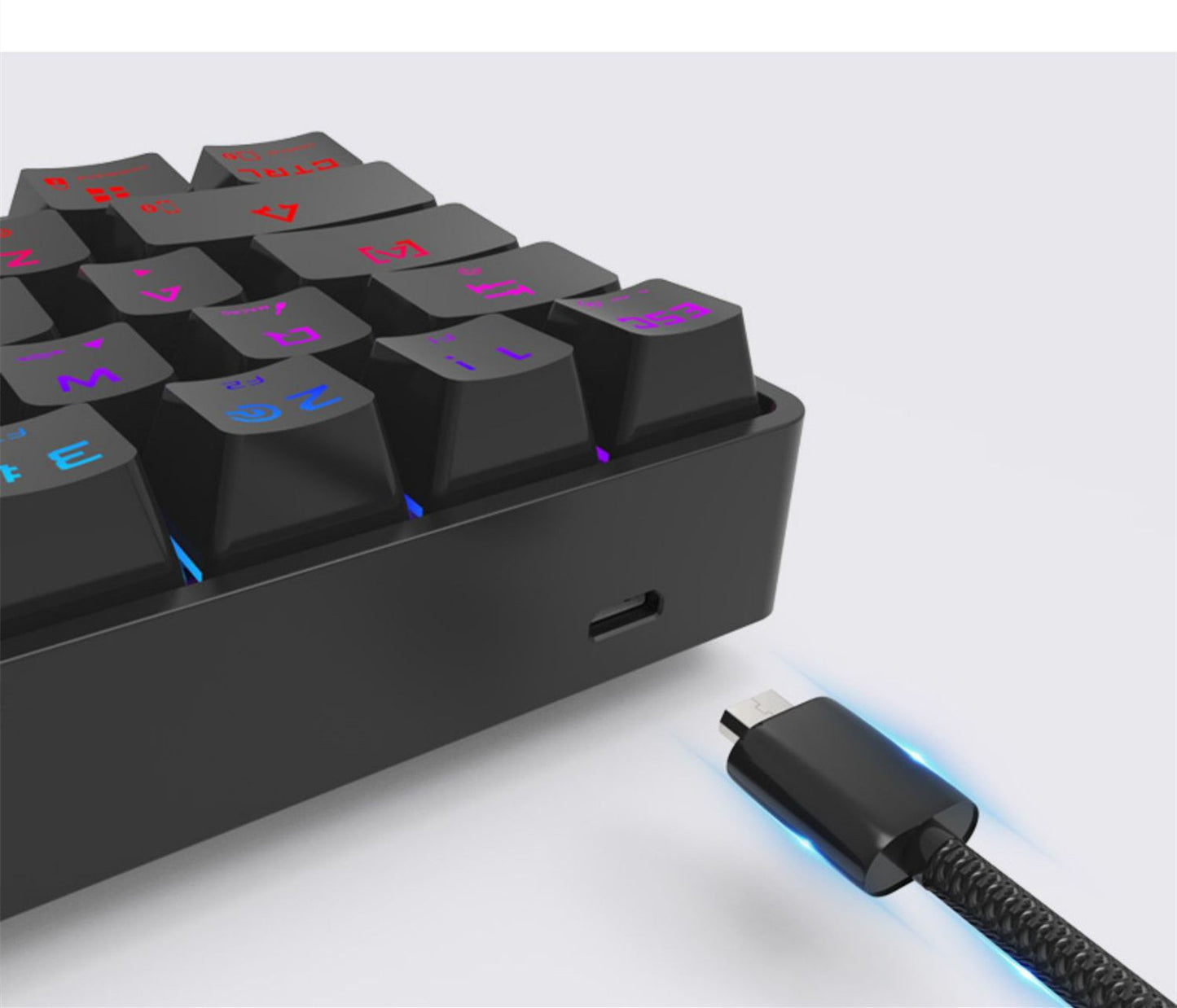 Wireless Bluetooth Mechanical Keyboard – Compact Dual-Mode with PBT Keycaps