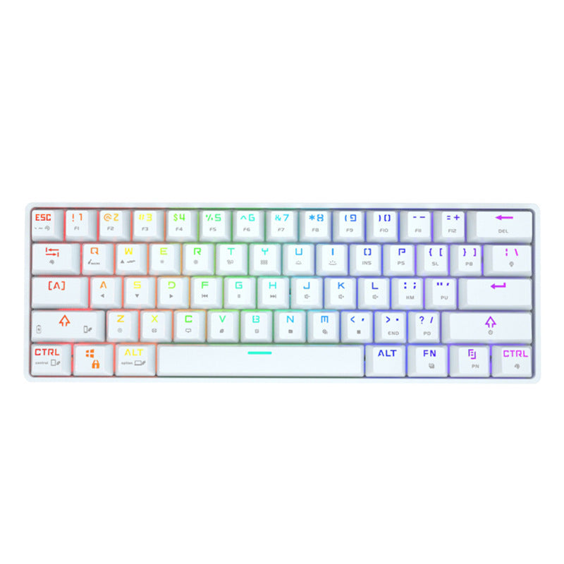 Wireless Bluetooth Mechanical Keyboard – Compact Dual-Mode with PBT Keycaps