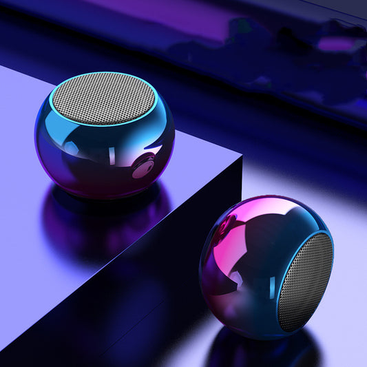 M3 Bluetooth Speaker – Mini 3W Metal Wireless Speaker with Deep Bass & RGB Lights