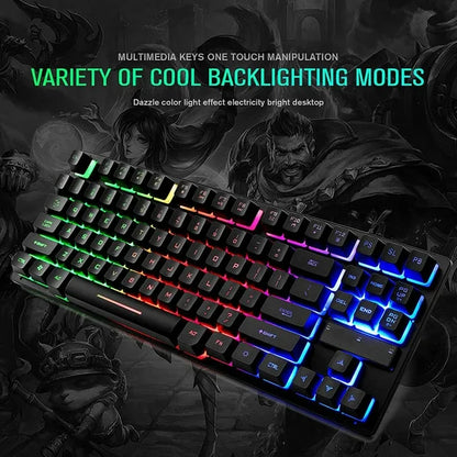 Mechanical Gaming Keyboard – Compact 87-Key Notebook Style