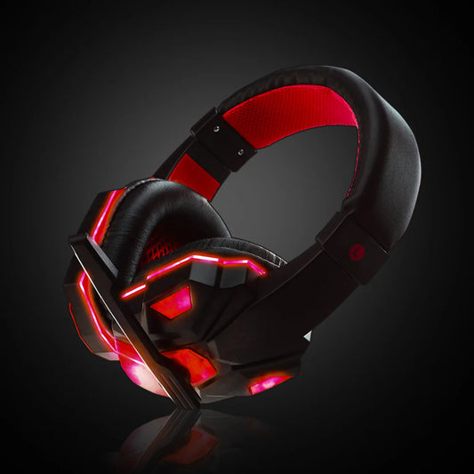 RGB Wired Gaming Headset – Noise-Cancelling Mic, Heavy Bass, USB + 3.5mm for PC, PS4 & Switch
