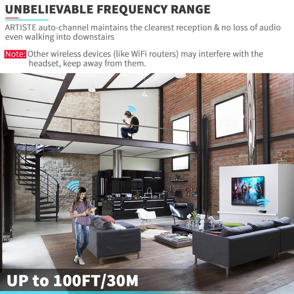 Wireless TV Headphones – Deep Bass, Long Battery Life & Universal Compatibility