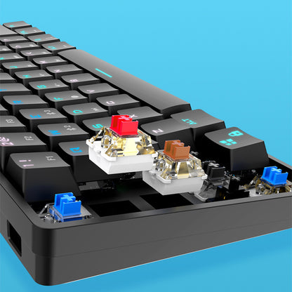 Wireless Bluetooth Mechanical Keyboard – Compact Dual-Mode with PBT Keycaps