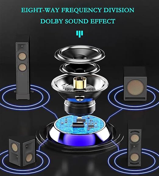 M3 Bluetooth Speaker – Mini 3W Metal Wireless Speaker with Deep Bass & RGB Lights