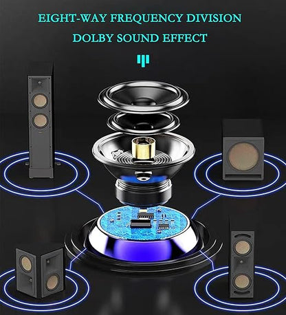 M3 Bluetooth Speaker – Mini 3W Metal Wireless Speaker with Deep Bass & RGB Lights
