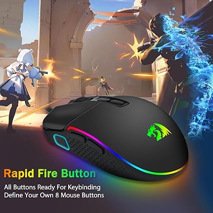 Gaming Mouse – 5000 DPI, 9 Programmable Buttons & Ergonomic Design