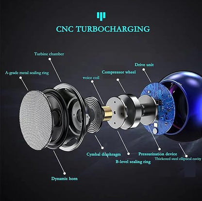 M3 Bluetooth Speaker – Mini 3W Metal Wireless Speaker with Deep Bass & RGB Lights