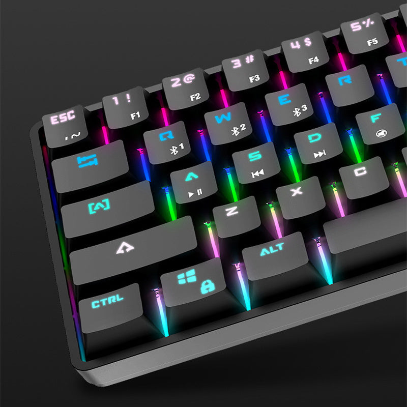Wireless Bluetooth Mechanical Keyboard – Compact Dual-Mode with PBT Keycaps