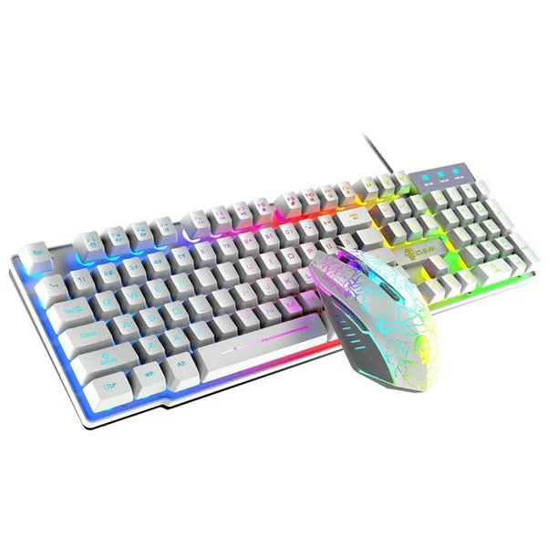RGB Luminous Gaming Keyboard & Mouse Combo – Backlit Ergonomic Set for Work & Play