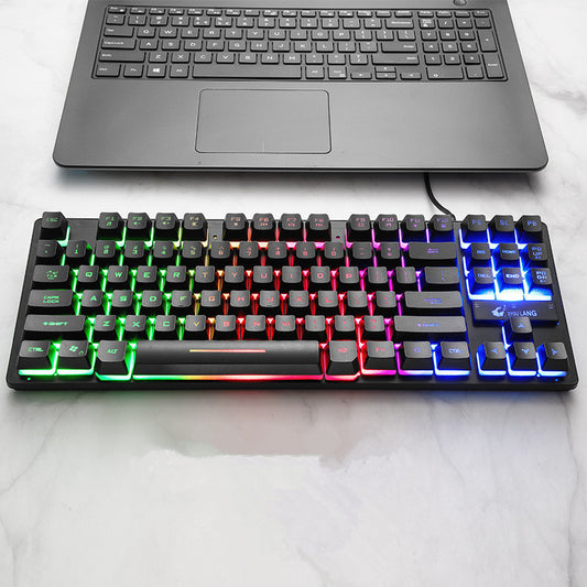 Mechanical Gaming Keyboard – Compact 87-Key Notebook Style
