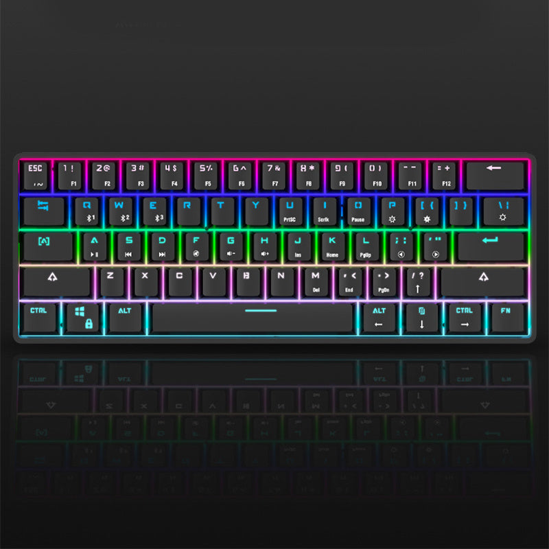 Wireless Bluetooth Mechanical Keyboard – Compact Dual-Mode with PBT Keycaps