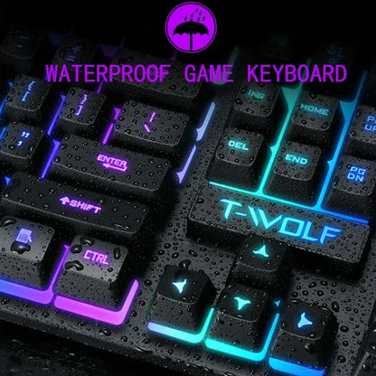 Gaming USB Luminous Wired Keyboard – RGB Backlit Floating Keys