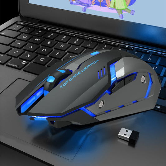 Wireless Charging Silent RGB Gaming Mouse – 2.4GHz, 1600DPI, Ergonomic Design